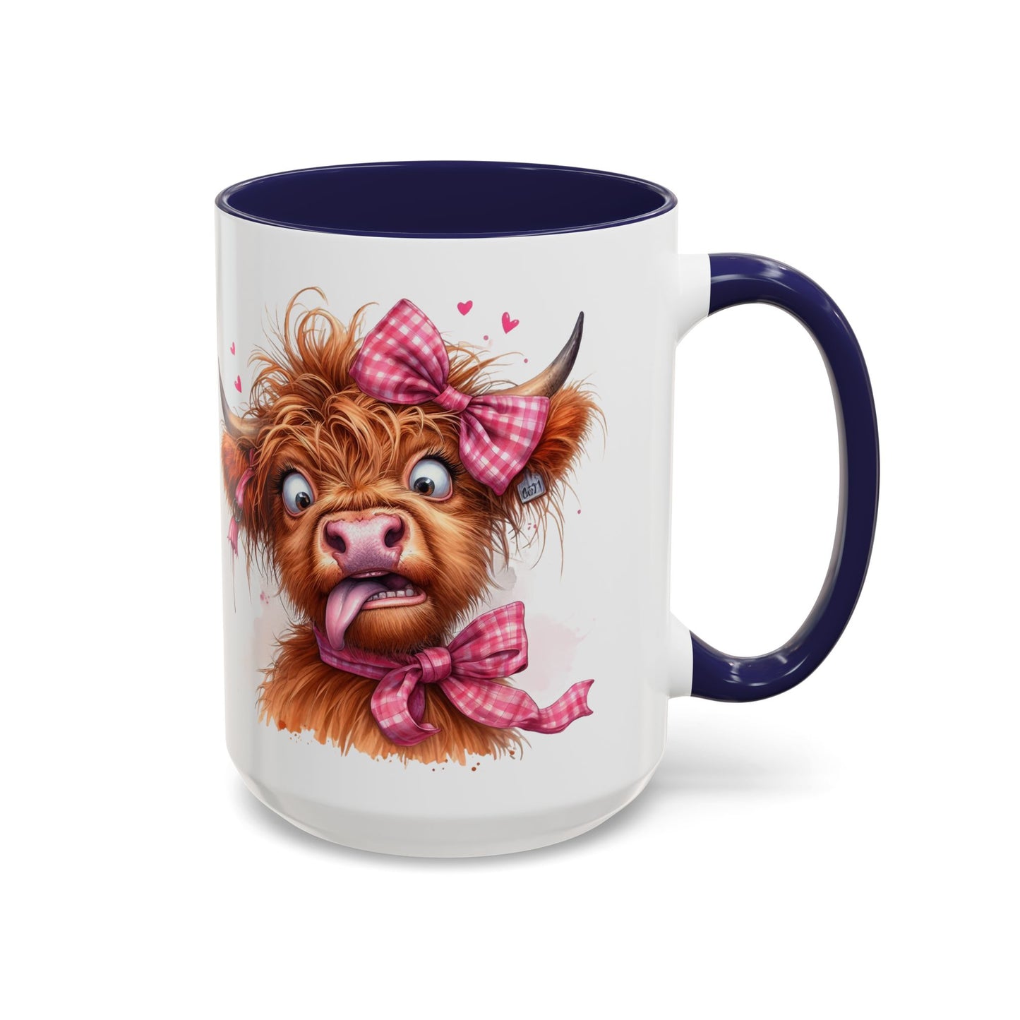 Mug - Sassy Highland Cow Accent Coffee Mug (15oz)