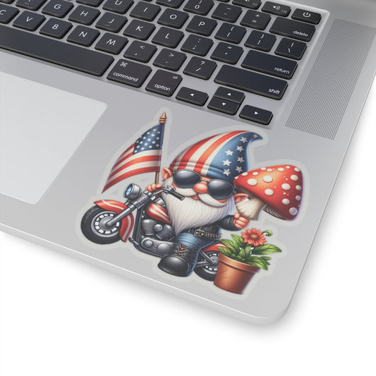 Gnome Biker Stickers