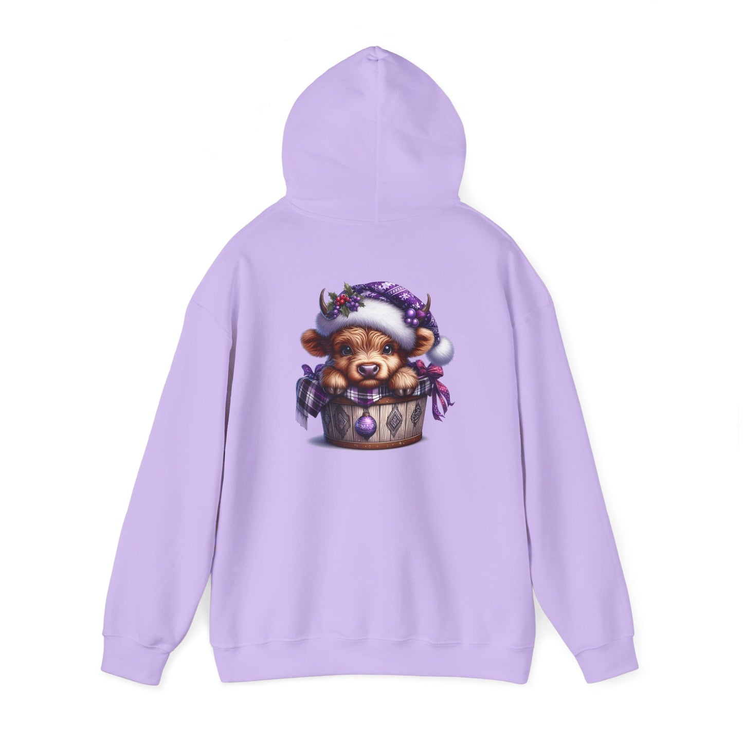 Purple Festive Highland Heavy Blend™ Hooded Sweatshirt