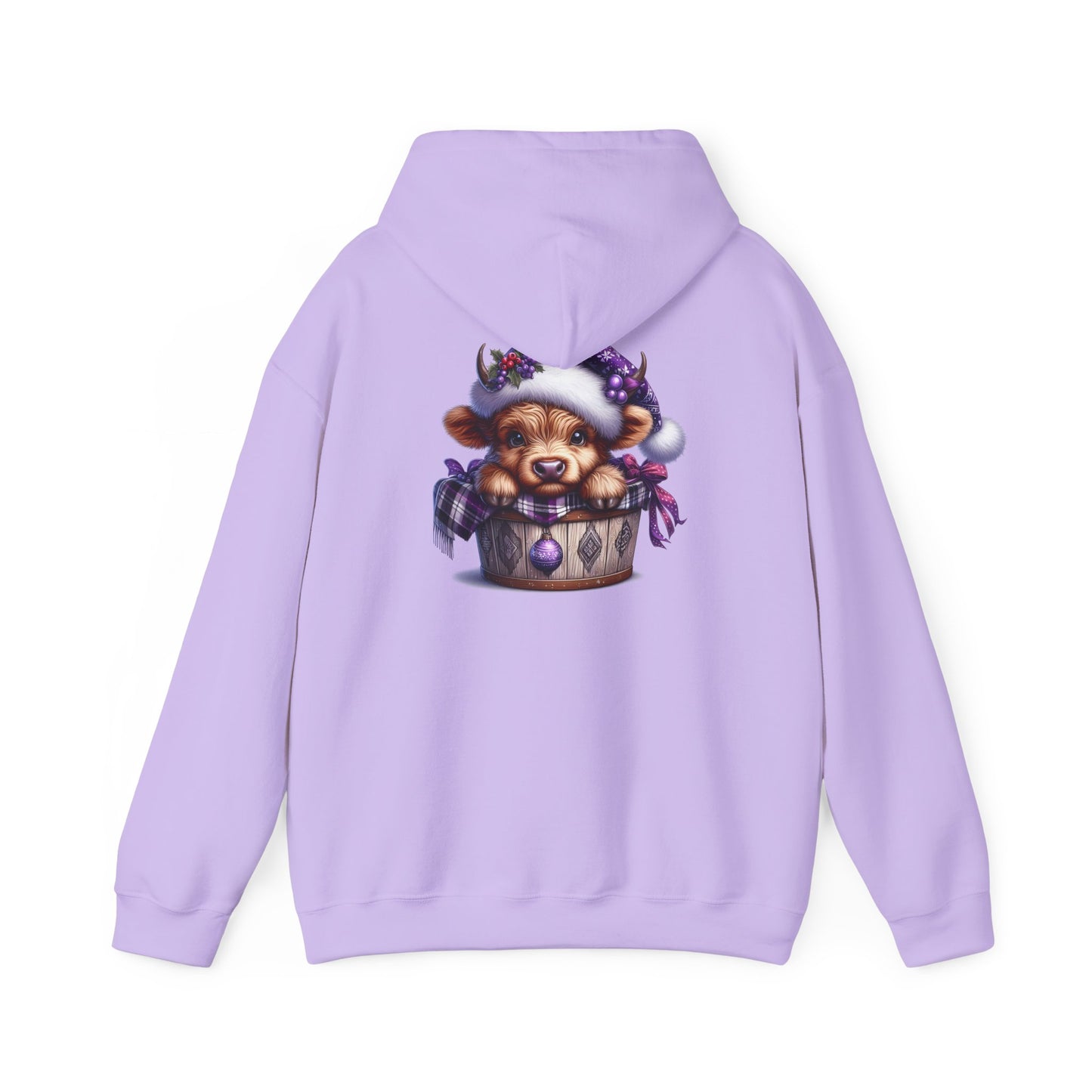 Purple Festive Highland Heavy Blend™ Hooded Sweatshirt