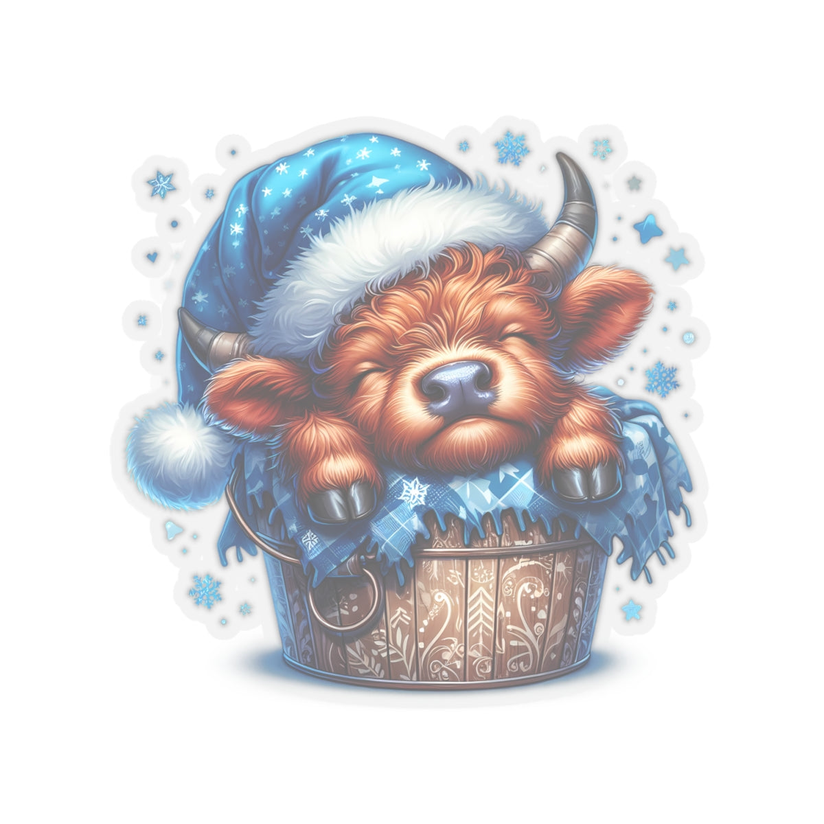 Christmas Highland Stickers