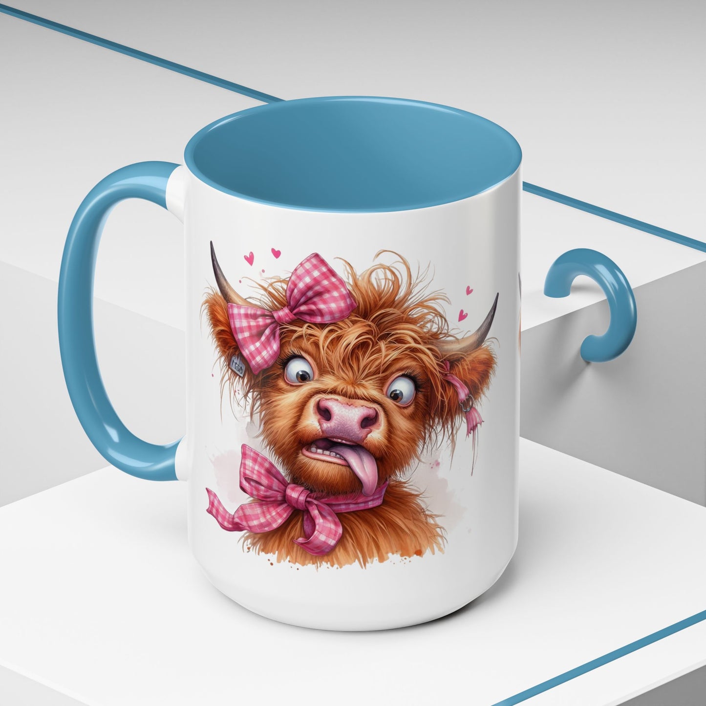 Mug - Sassy Highland Cow Accent Coffee Mug (15oz)